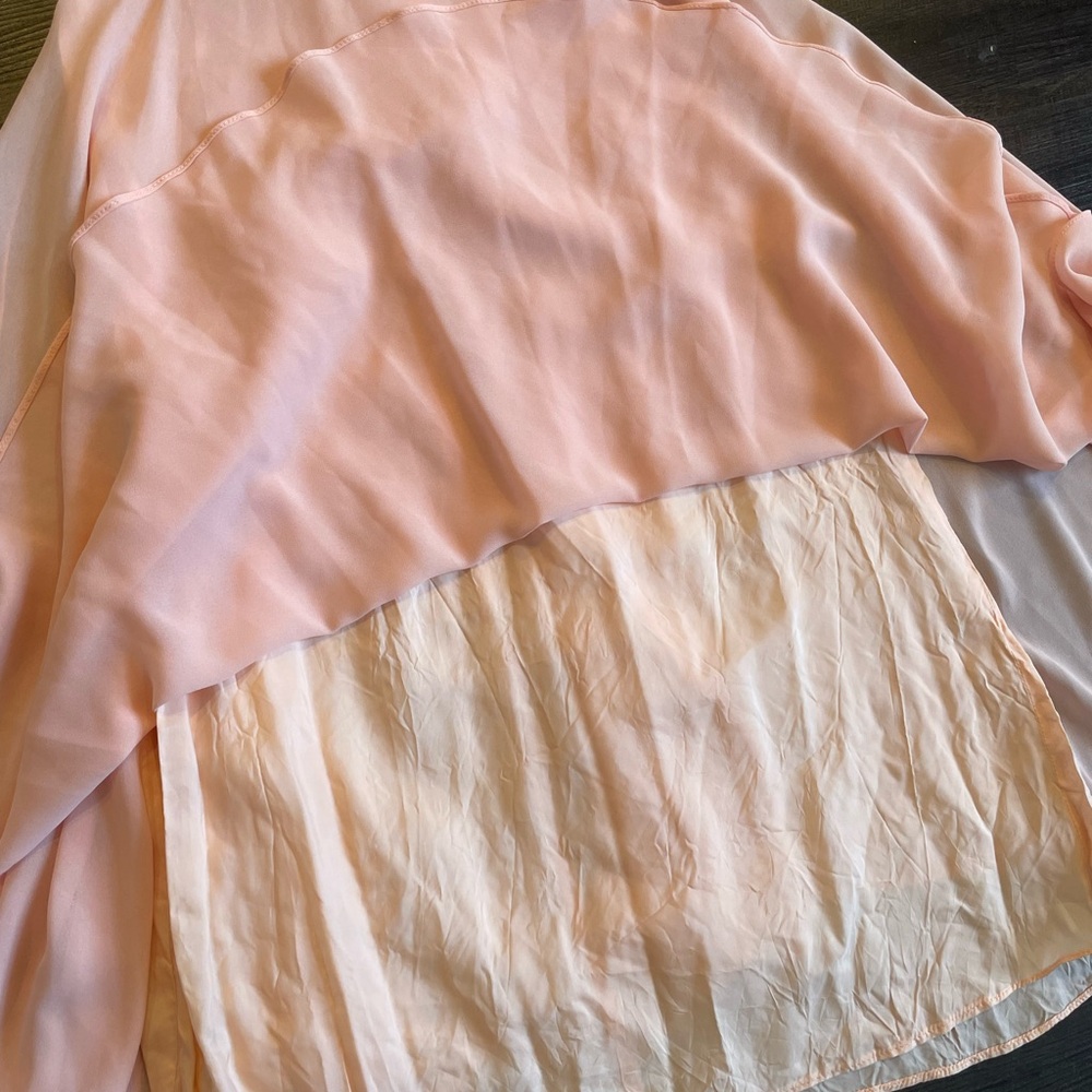 Vintage 80s URSULA OGF SWITZERLAND Dress Midi Formal Lace Party Retro Pink - Picture 10 of 11